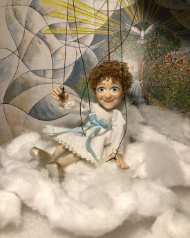 Andělíček strážníček - roztomilá ručně vyrobená loutka