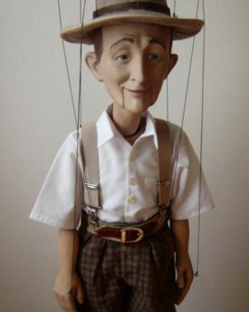 Bing Crosby - marionnette personnalisée faite sur la base d'une photo