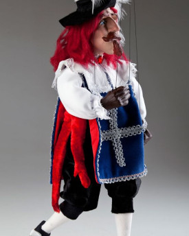 Marionetta del Moschettiere Andre - Marionetta Ceca Artigianale