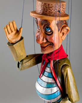 Smilling Gentleman Czech Marionette