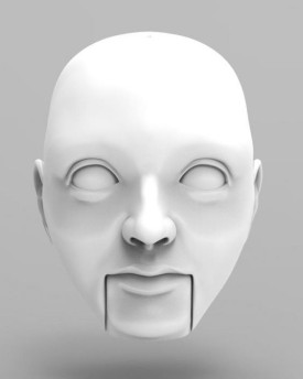 3D Modèle de tête d'un homme jeune pour l'impression 3D 150 mm