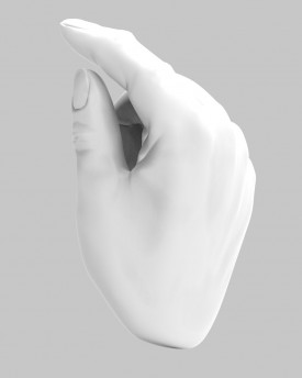3D Modell der Hände in Geste für den 3D-Druck