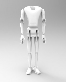 Schlanker Mann 3D Körpermodell für den 3D-Druck