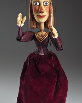Princess – hand carved wooden string puppet