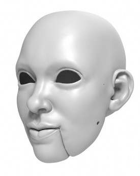 Clevere Dame 3D Kopfmodel für den 3D-Druck