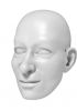 foto: Junger Mann 3D Kopfmodel für den 3D-Druck 90mm