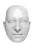 foto: Junger Mann 3D Kopfmodel für den 3D-Druck 90mm
