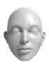 foto: 3D Model of woman with thick lips head for 3D print 115mm