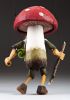 foto: Toadstool wooden marionette