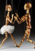 foto: Harlequin and Ballerina wooden marionettes