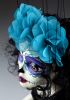 foto: Modrá Santa Muerte, designová loutka