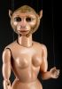 foto: Monkey woman – unusual marionette with a girl's body and a monkey's head