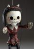 foto: Squelette de superstar comme un dame diable - une marionnette en bois au look original