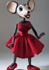 foto: Dancing Mouse in a red dress – 24inches marionette on profi level