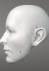 foto: René Daumal, Modello 3D di una testa maschile (per marionetta da 60 cm, occhi e bocca mobili)