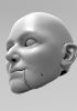foto: Mistica Signorina, modello 3D di una testa di donna (per marionette da 100 cm)