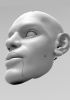 foto: Lebron James, Modello 3D di una testa maschile (per marionetta da 100 cm, occhi e bocca mobili)