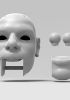 foto: Lebron James, 3D-Modell eines Männerkopfes (für 100 cm Marionette, bewegliche Augen und Mund)