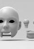 foto: Teenage girl, 3D Model of a puppet's head (for 24 inches marionette, movable eyes and mouth)