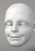 foto: Bambina, modello 3D della testa di un burattino, per marionetta da 60 cm, file stl