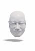 foto: 3D-Modell eines lächelnden Gentleman-Kopfes für den 3D-Druck