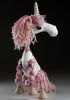 foto: Licorne rose - Marionnette souple Pepino