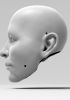 foto: Mužská hlava, 3D model hlavy pro 60cm loutku, René hýbací oči a pusa pro 3D tisk
