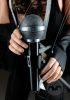 foto: Microphone with a stand for a marionette