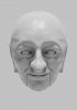 foto: 3D model of a man with a large nose for 3D printing