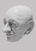 foto: 3D model muže s velkým nosem