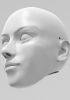 foto: Modèle 3D de la tête de la danseuse
