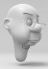 foto: Mr. Bluster 3D Model hlavy pro 3D tisk