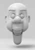 foto: Mr. Bluster, 3D Model head for 3D print