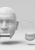 foto: Modello 3D della testa del professore