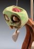 foto: Zombie - Marionnette debout en bois sculptée à la main