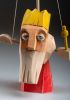 foto: Roi - marionnette debout en bois sculptée à la main
