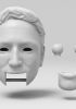 foto: 3D model of a young man's head