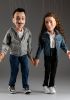 foto: Una coppia di marionette con ritratto realizzate su misura - alte 60 cm (24 pollici).