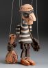 foto: Ladro - Marionetta a bastone di legno