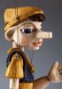 foto: Marionetta intagliata a mano Pinocchio taglia L.