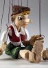 foto: Burattino di Pinocchio intagliato a mano in legno di tiglio (taglia S)