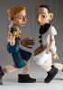 foto: Holzfreunde – zwei handgeschnitzt Marionetten Fritz und Pierot