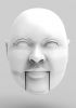 foto: 3D Model of a fat man/woman head for 3D print 135 mm