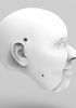 foto: Modèle 3D d'une grosse tête d'homme / femme pour impression 3D 135 mm