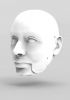 foto: 3D Model hlavy muže středního věku pro 3D tisk 155 mm
