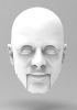 foto: Mann mit hoher Stirn 3D Kopfmodel für den 3D-Druck – 140mm