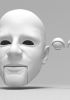 foto: Hlava muže s vysokým čelem pro 3D tisk – 140mm