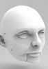 foto: 3D Model hlavy klidného muže pro 3D tisk