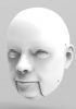 foto: 3D Modèle de tête d'un homme d'âge moyen pour l'impression 3D