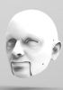 foto: Mann mit rundem Gesicht 3D Kopfmodel für den 3D-Druck